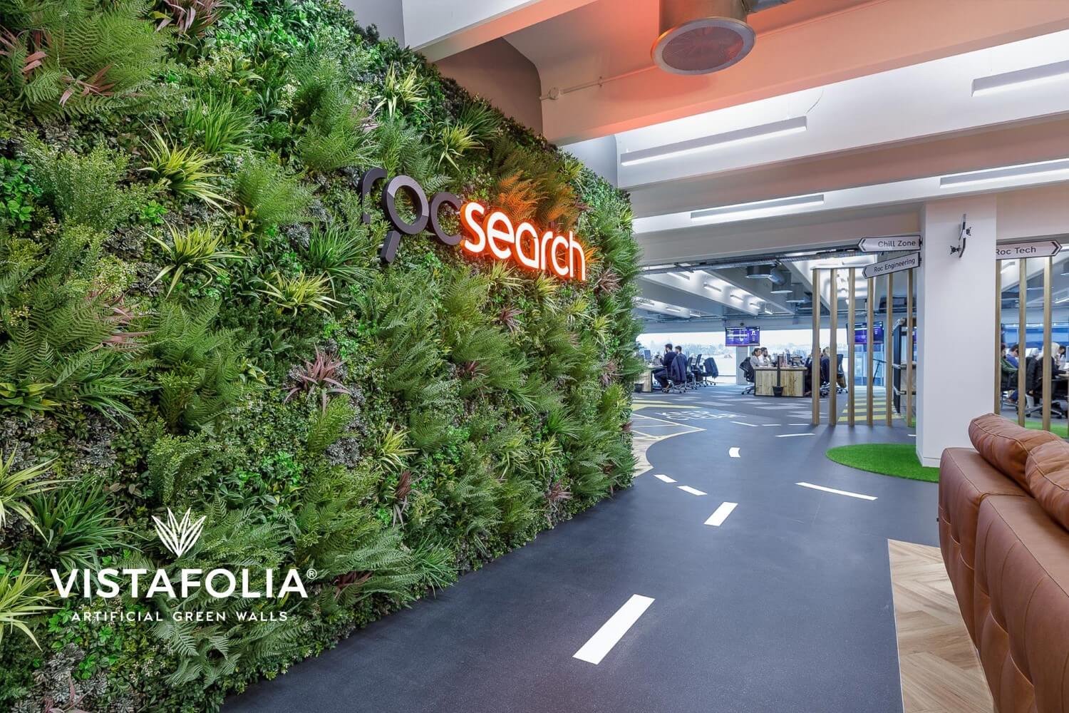 Artificial living wall from Vistafolia