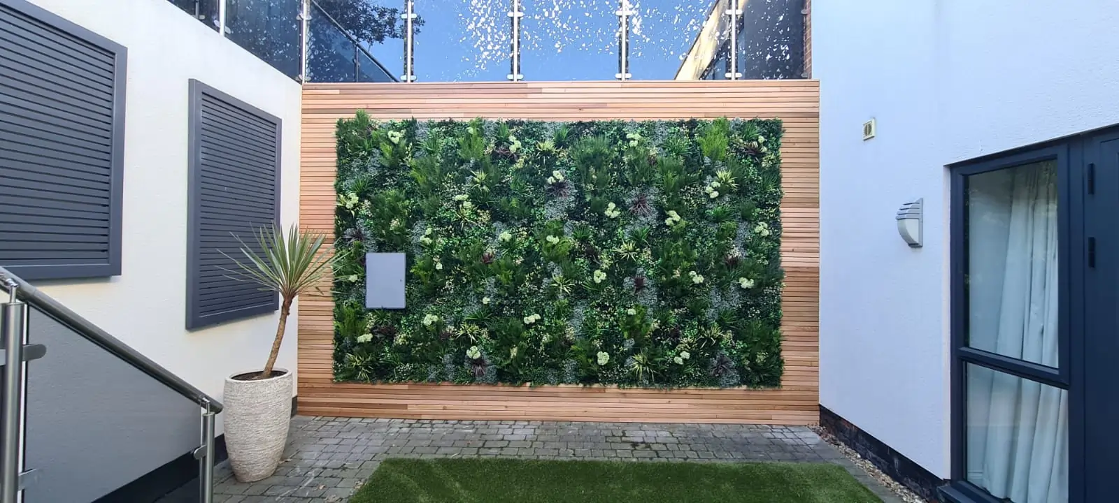 residential patio living wall