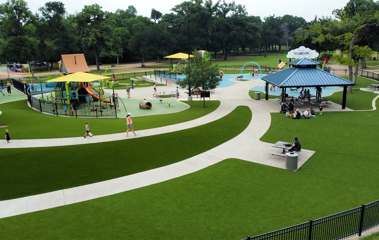 Artificial grass playground from SYNLawn