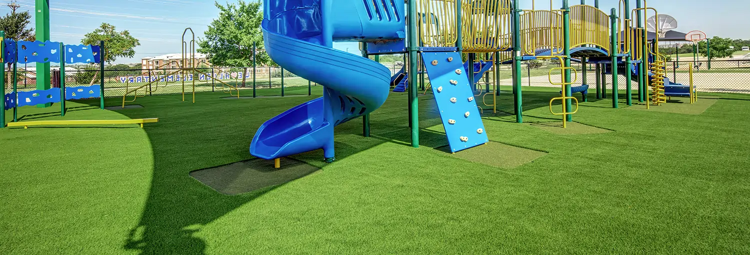 Artificial school playground grass from SYNLawn