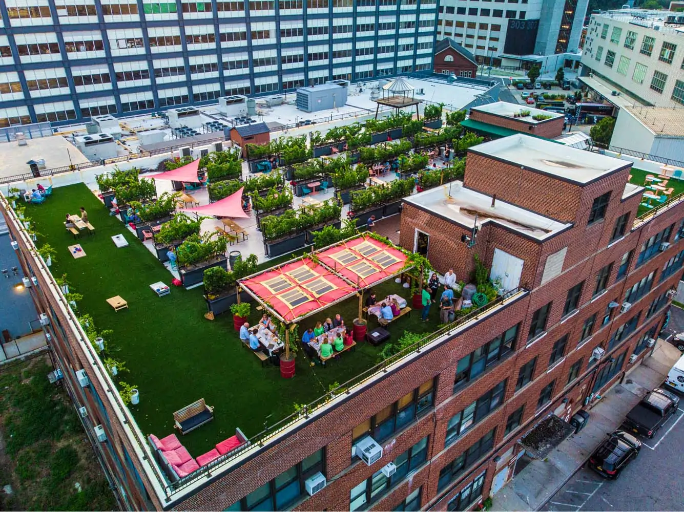 rooftop artificial turf synlawn