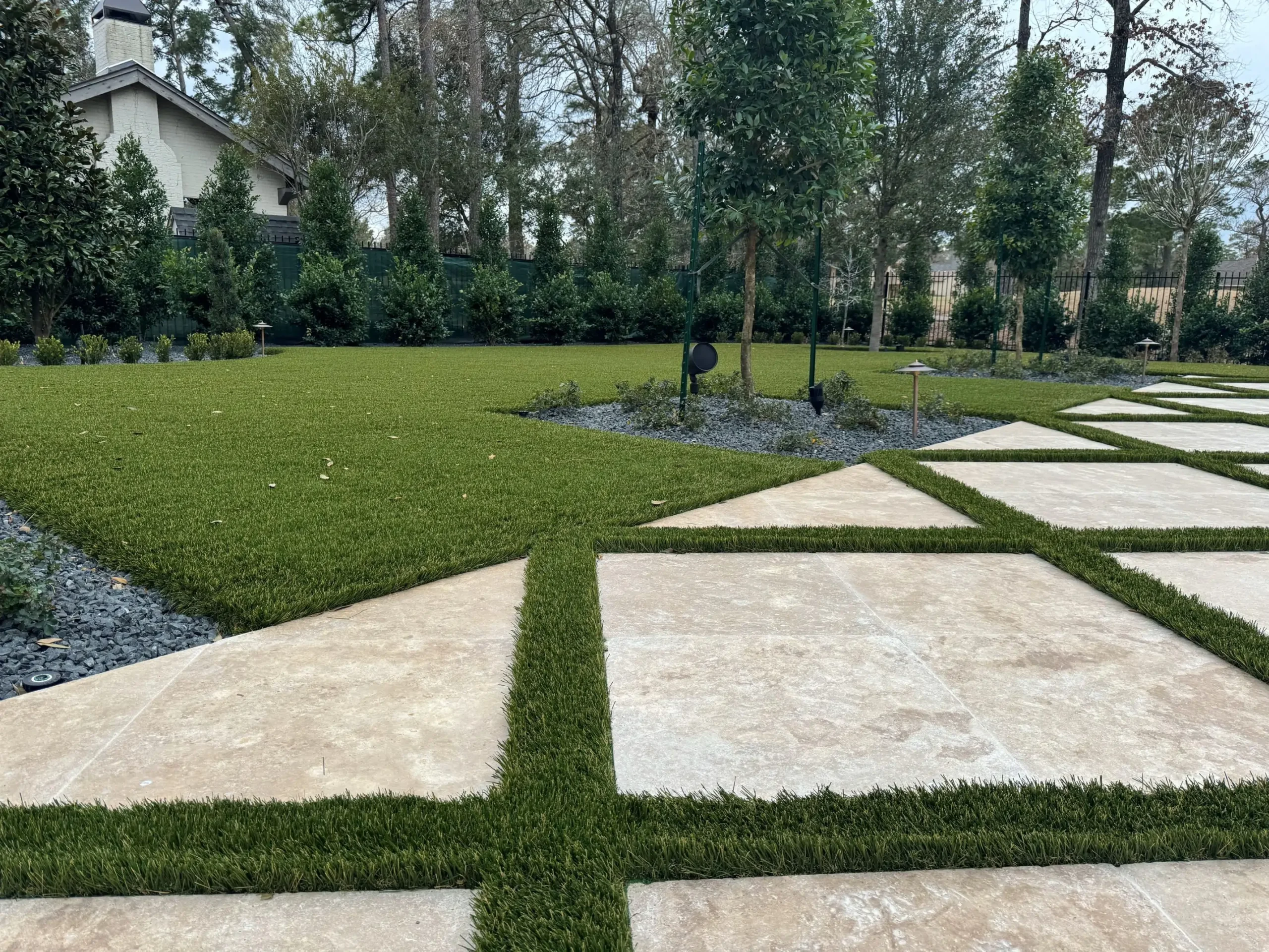 Turf with Pavers SYNLawn San Antonio