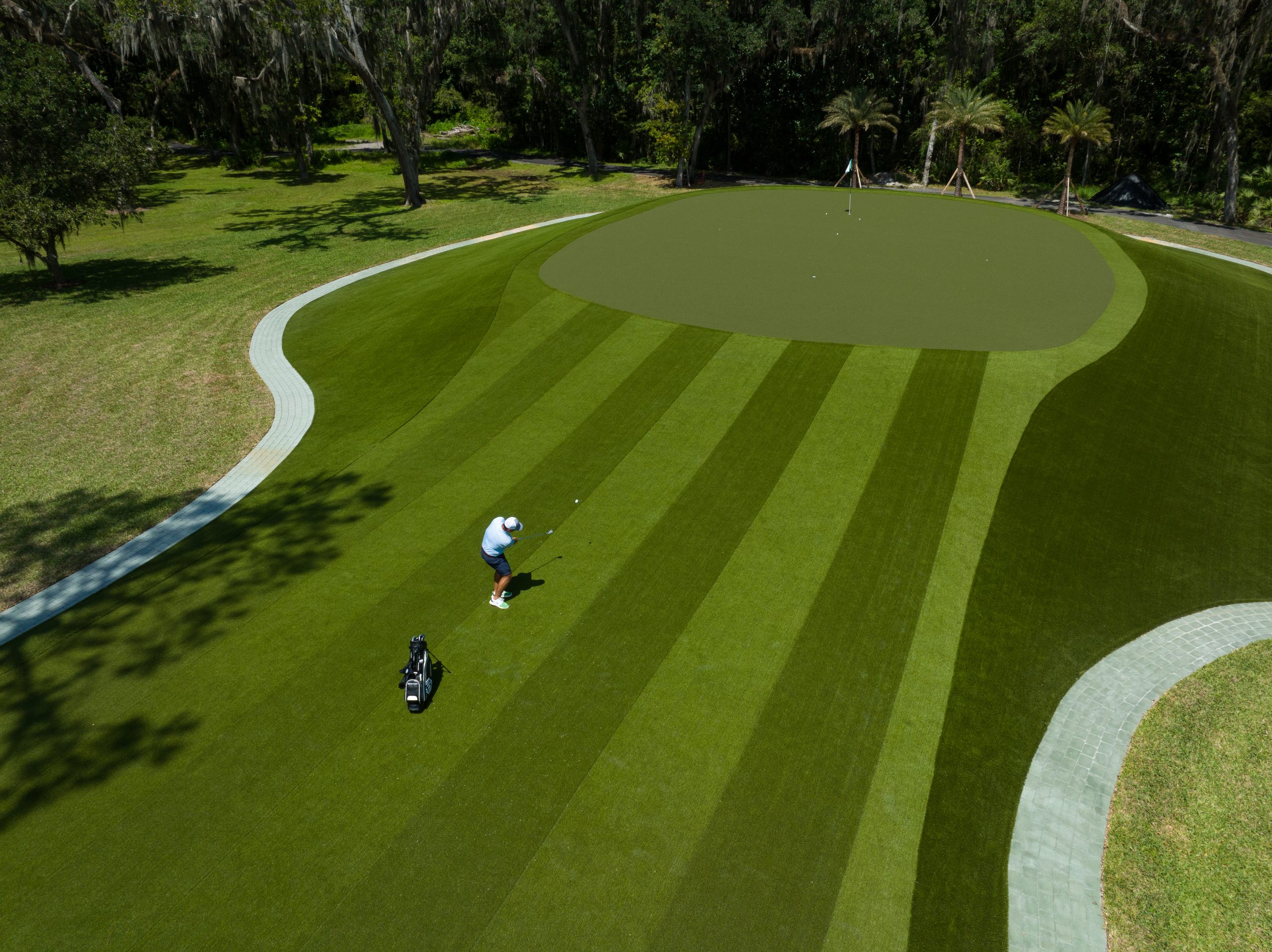 SYNLawn Golf custom putting green SYNLawn Golf custom San Antonio putting green