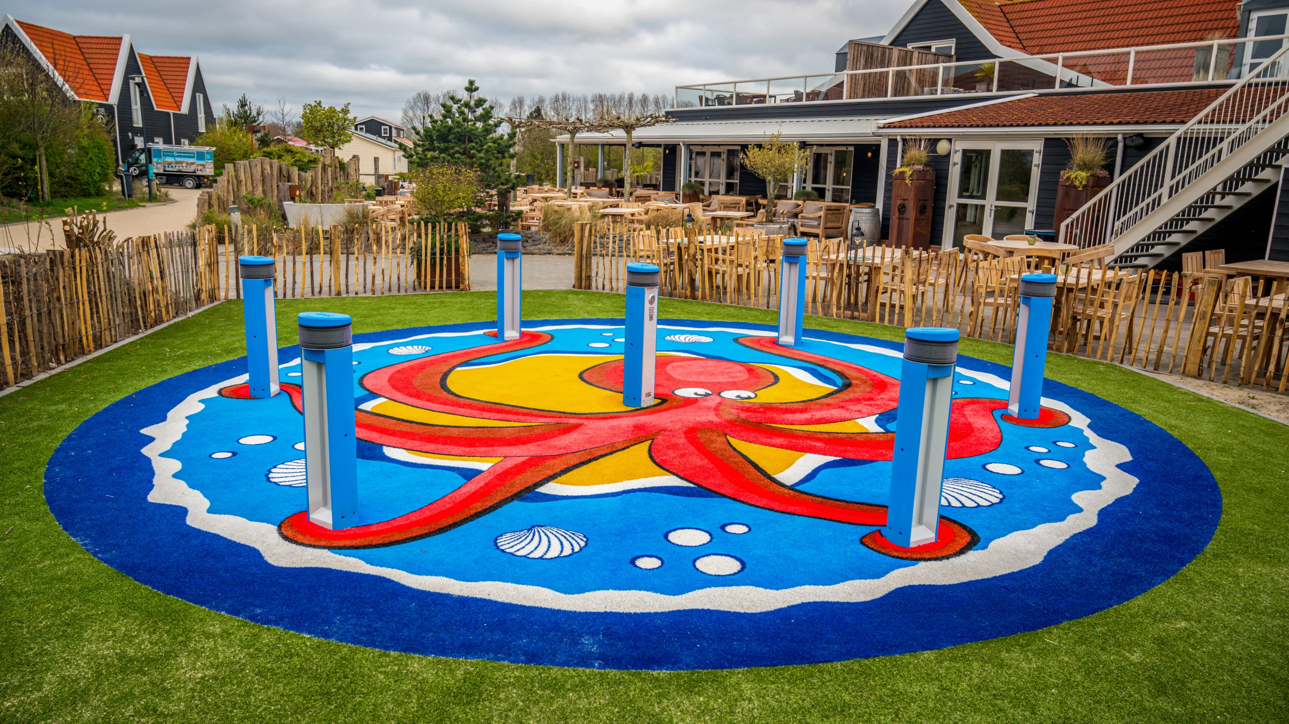 Octopus San Antonio Artificial Grass Mural Octopus San Antonio Artificial Grass Mural