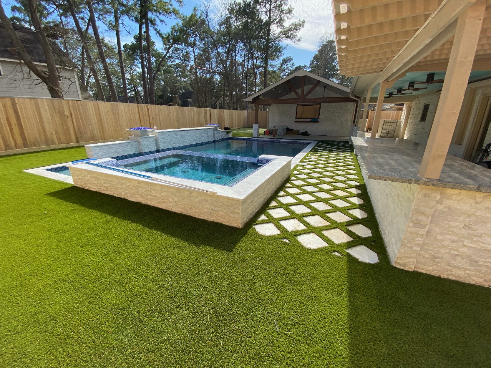 San Antonio Artificial Grass Luxury Pool Deck Design San Antonio Artificial Grass Luxury Pool Deck Design