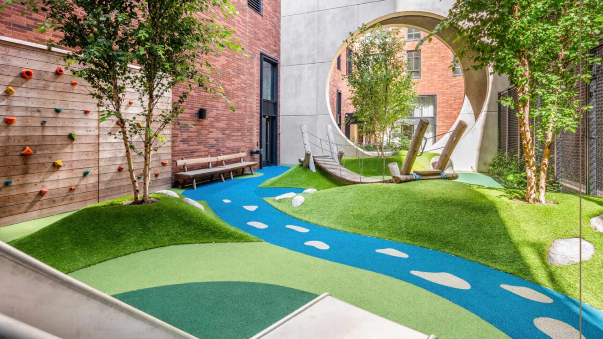 San Antonio Commercial Artificial Grass Playground Courtyard San Antonio Commercial Artificial Grass Playground Courtyard